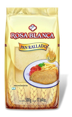 Pan Rallado Horno Especial Milanesas Rosa Blanca X500g