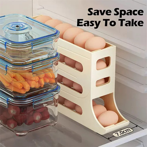 Bn Contenedor De Huevos For Refrigerador Con Enrollamiento