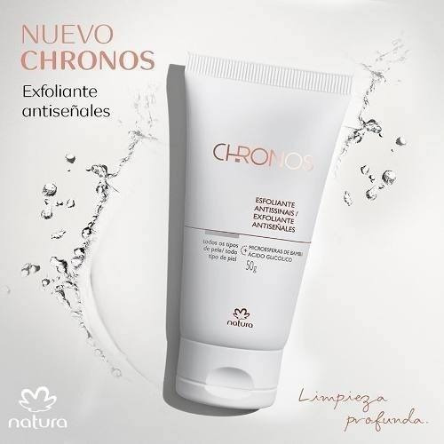 Crema Exfoliante Antiseñales Natura Chronos día/noche para todo tipo de piel de 50mL/50g 18+ años