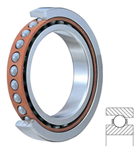 Rodamiento Skf 7211 Cd/p4a 1 Hilera Bolas Contacto Angular