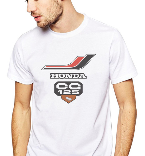 Camiseta Camisa Moto Honda Cg 125 Bolinha 1981 Branca