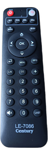 Controle Remoto Para Receptor Midiabox Century B7. Lê 7086