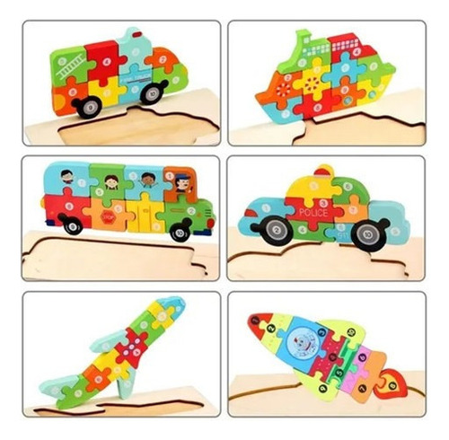 Aa Juguetes Educativos De Enseñanza De Coches De Madera