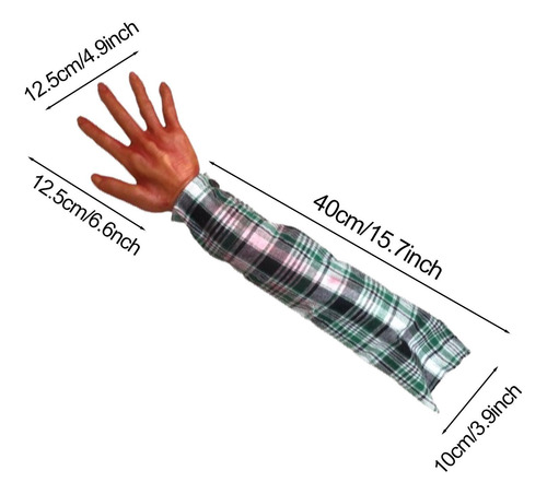 Mano Falsa Con Extremidad Falsa Ensangrentada, Forma B