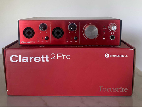 Interfaz Focusrite Clarett 2pre Thunderbolt