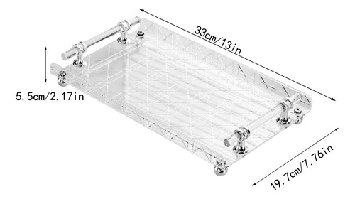 Bandeja Rectangular Para Servir, Bandeja De Rayas