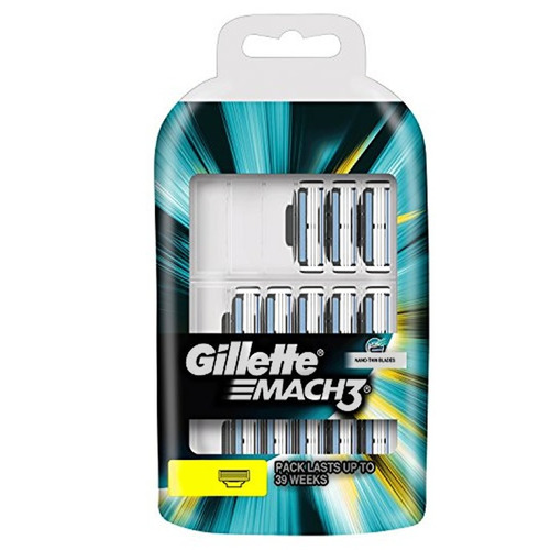 Cuchillas De Afeitar Gillette 3 Turbo Paquete De 14 Repuesto
