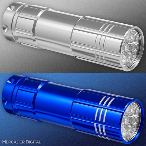 3 Pzs Linterna Uv Luz Negra Ultravioleta Lámpara 9 Leds