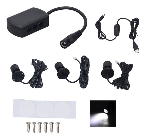 Mini Focos Led Negros, Negros Y Blancos, 5 V, Usb, Escaparat