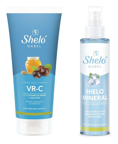 Pack Sheló Para Varices Crema Vr-c + Hielo Mineral 