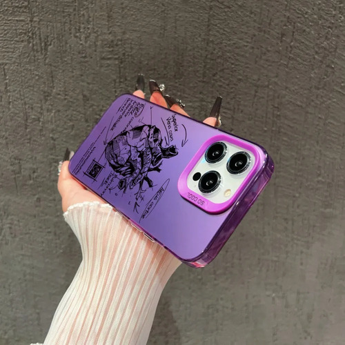 . Funda Para iPhone Case De Uso Rudo Con Diseño De Corazón N