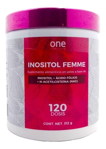 Inositol Femme Concepto One 120 Dosis 312 Gr Sabor Sin Sabor