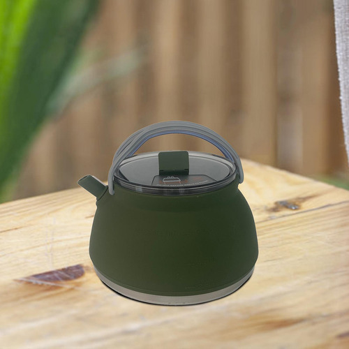 Tetera Para Acampar, Olla Para Cocinar, Verde Oscuro