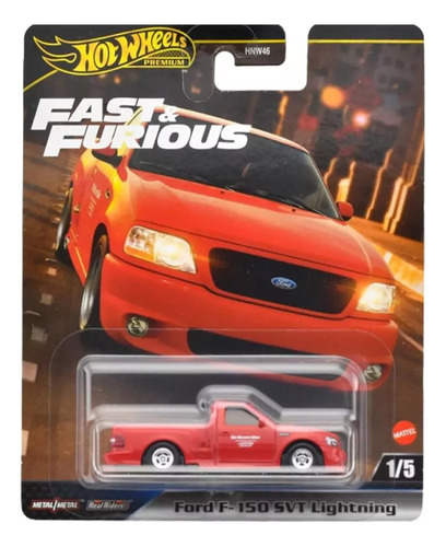 Ford F-150 Svt Lightning Rapido Furioso Hotwheels 1:64 1/64 Color Rojo