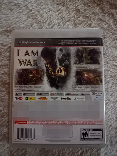 Space Marine Ps3 Original Físico (Usado)