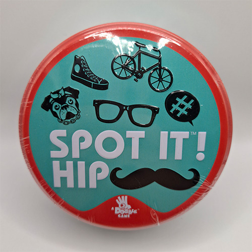 Juego De Mesa Spot It! Edicion Hip 55 Cartas Caja De Metal