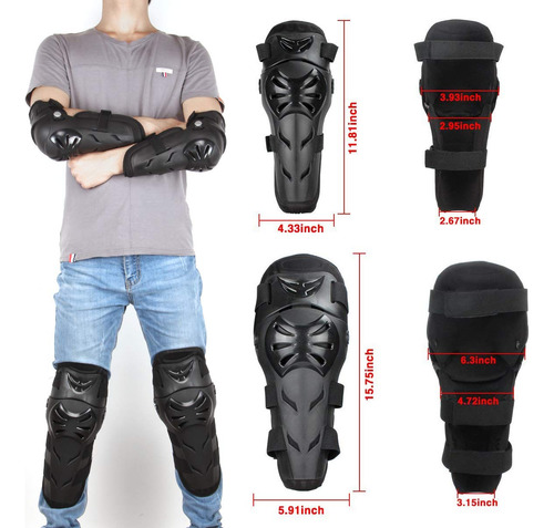 Protección Rodilleras Coderas Motocicleta, Motocross Equipo