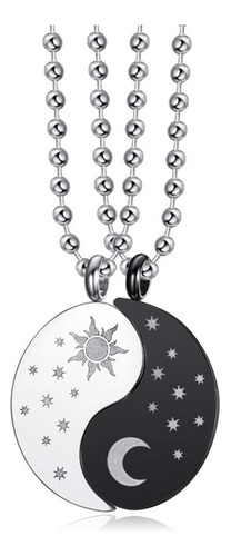 Gulcean Collar Yin Yang De Sol Y Luna Para Parejas Mejor Ami