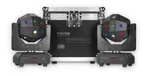 Comprar Luz de escenario profesional Case 2 Cabezas MAGICBALL Moviles Led Profesionales Rgbw Beam Laser Estrobo DJ DMX512 Steelpro