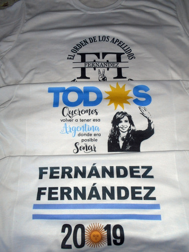 Imagen 2 de 10 de Remeras Alberto Fernandez Cristina Kirchner Frente De Todos
