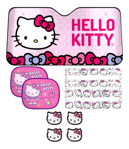 Parasoles, Porta Placas Y Tapones Valvula Hello Kitty