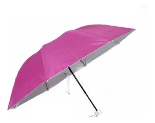 Guarda Chuva Retratil Simples Interior Prata Cores - Xh Cor Rosa