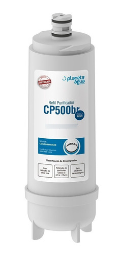 Refil Filtro Cp500br Para Purificador De Água Masterfrio Rótulo Branco Newmaq New.up 1070