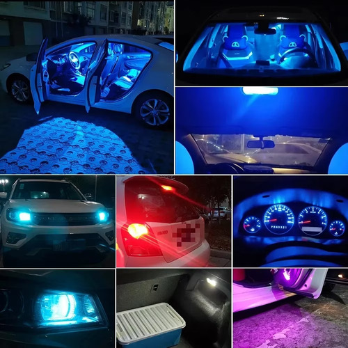 2 Ampolletas Led Cristal Cola De Pez T10 Alta Potencia