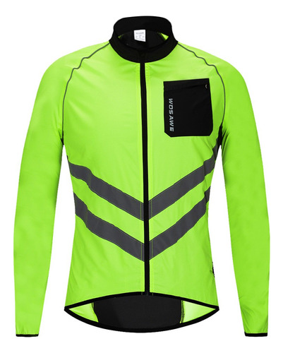 Chaqueta Rompevientos Reflectante Wosawe Cycling Repelente