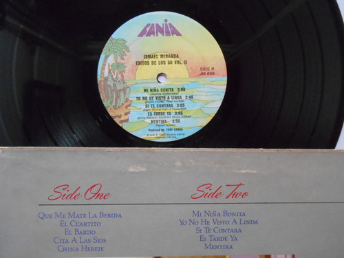 Ismael Miranda Éxitos De Los 50 Lp Vinilo Vol-2 Usa 1985 (Usado)