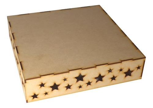 Bandeja Calada Estrellas Fibrofacil 25x25x4 Cm X 3 Uds.