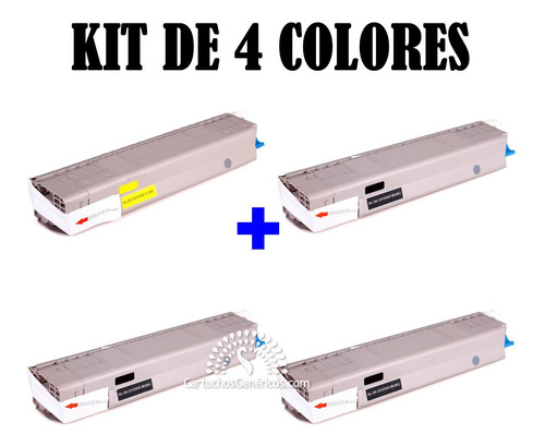 4 Toner Compatible Oki C810, C810n, C810dn, C830cdtn, C830n