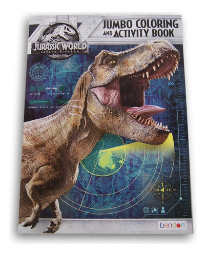 Libro De Actividades Y Colorear Jurassic World Jumbo - 64 Pá