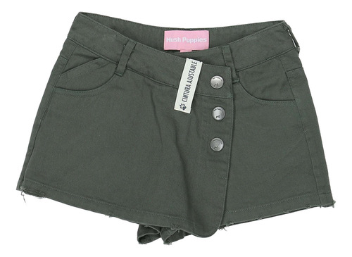 Falda Hush Puppies Kids Gs22-skt/skort Verde Musgo Para Niña