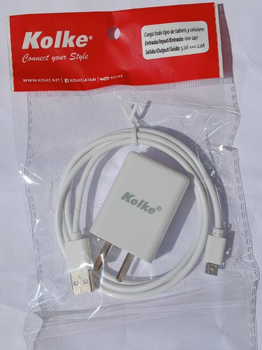 Cargador Kolke ETA-U90JWS USB Blanco