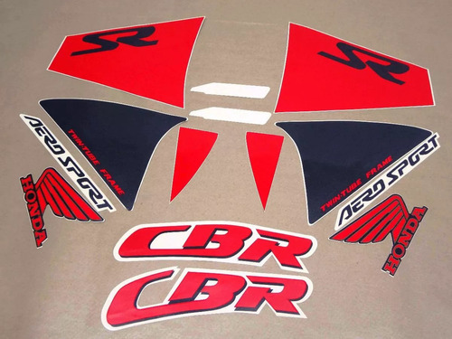 Kit Adesivos Honda Cbr 450 Sr 1991 Dourada - Lb00415