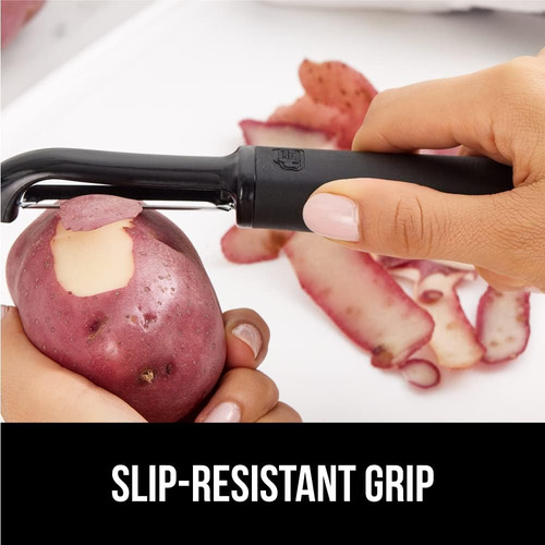 Pelador De Verduras Giratorio Gorilla Grip Sharp De Acero...