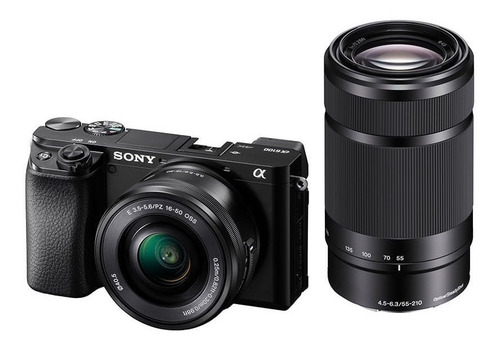 Sony Alpha 6100 Kit ILCE-6100Y mirrorless cor preto