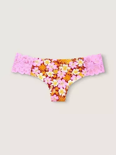 Calcinha Victorias Secret Pink Fio Dental Renda Sem Costura