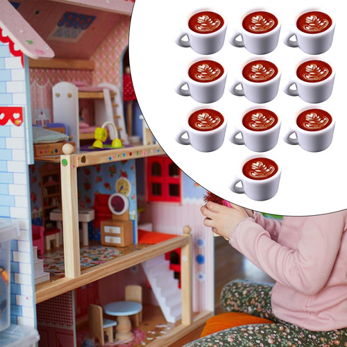 2 Conjunto De 10 Accesorios De Café Para Patrón De Hojas