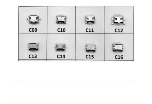 Conector Micro Usb V8 Celular Tablet - 20 Modelos Diferentes