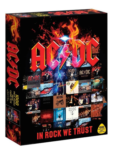 Ac/dc In Rock We Trust Rompecabezas 1000 Piezas Road Crates