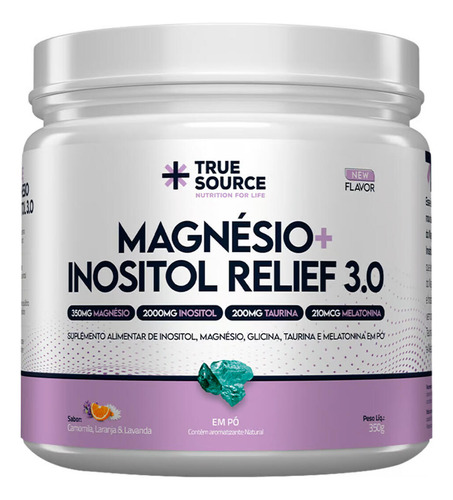 Magnésio Inositol 3.0 True Source Camomila E Lavanda 350g