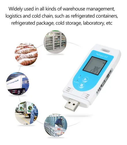 W Registrador De Datos Temperatura Humedad Usb 32.000