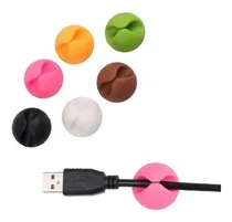 Comprar Set X6 Organizador De Cables Clips Adhesivos Separadores
