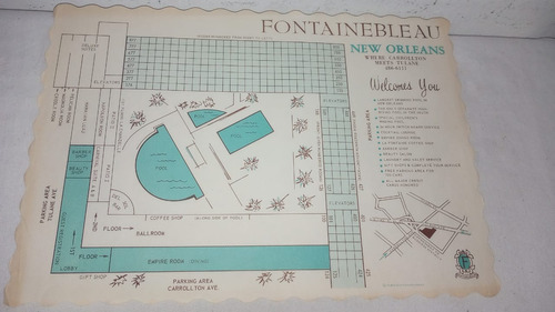 Individual Vintage Fontainebleau (new Orleans)