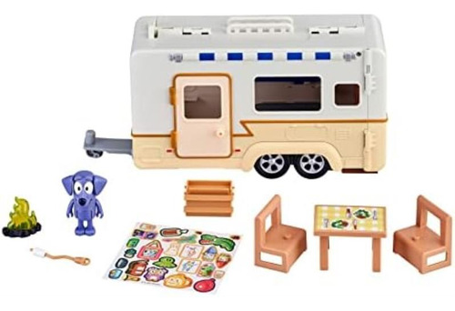 Juego Caravana Bluey, Figuras 2,5 A 3 Pulgadas, Con 1 2 5 1