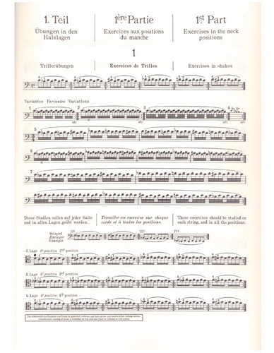 Daily Exercises For Violoncello / Ejercicios Diarios Para Vi