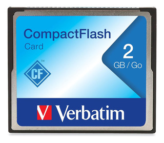 Tarjeta De Memoria Verbatim, Compact Flash, Capacidad De 2gb