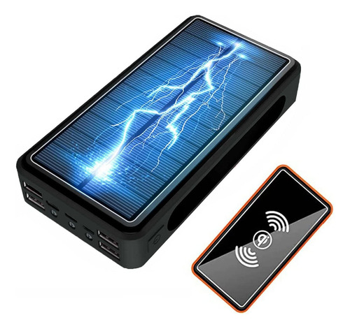 Banco De Energia Solar Power Bank Inalambrico Qi 30000mah